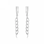 Fashion Designer Long Drop 925 sterling silver Women Earrings
