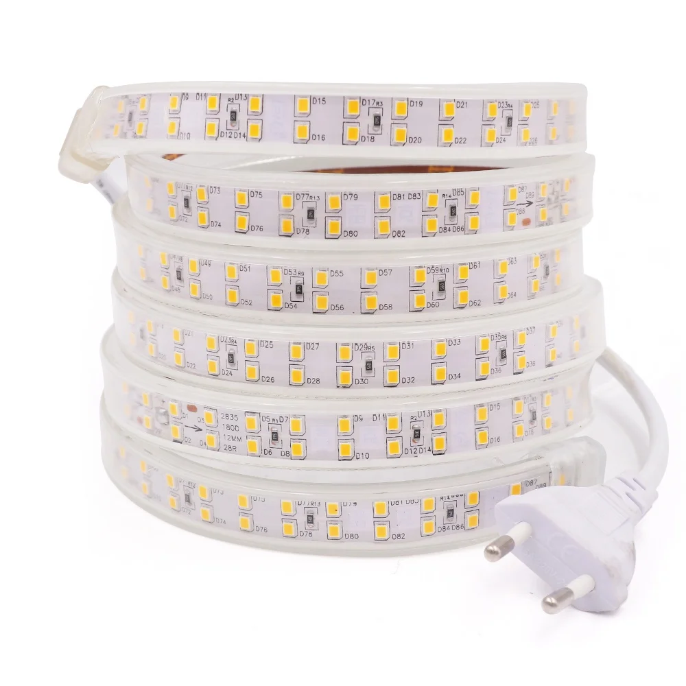 Tira De Luces Led Ww Nw Cw 12v 24v 120d Alto Lúmenes Flexible 2835