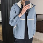 Hooded Jacket Yes Custom Private Label Plain Thin Hooded Sport Jacket Bomber Fall Jacket Men