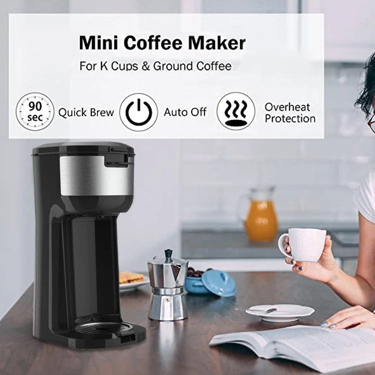 Filter Coffee Machine Portable Travel Coffee Maker Rotating Coffee Capsule Rack for K-Cup