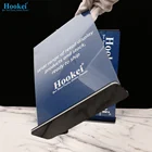 Clear Sign Holder Amazon Hot Selling A3 A4 A5 A6 Acrylic Wood Base Insert Menu Sign Menu Holder Clear Display Table Tent