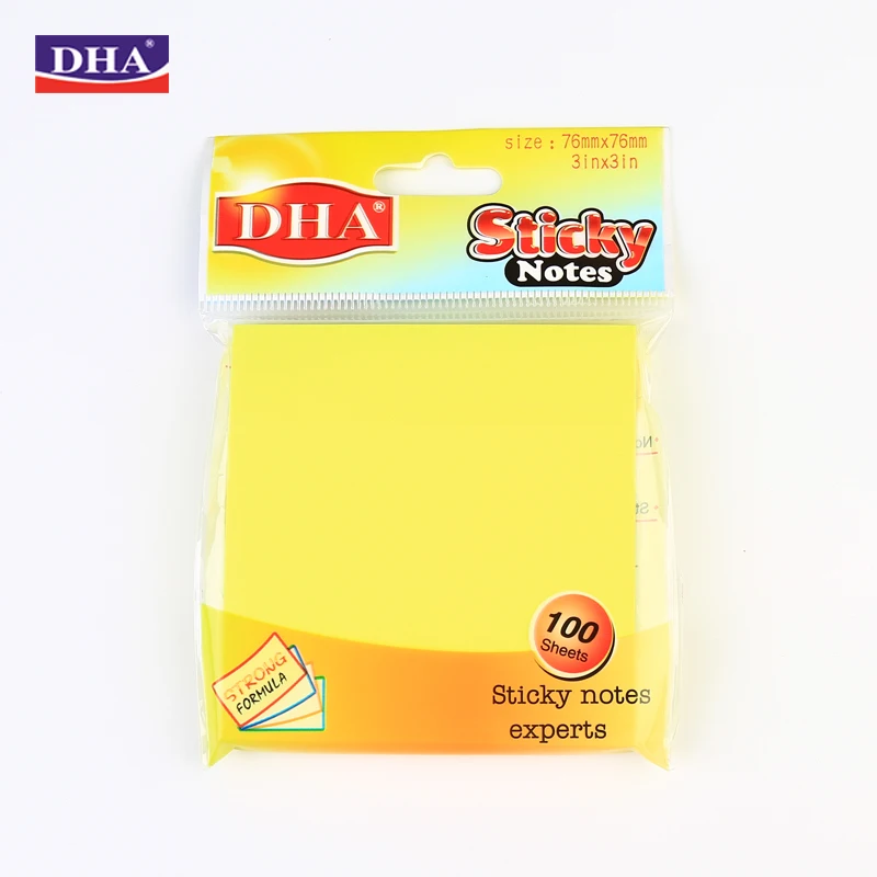 Free Samples Wholesale Custom Paper Sticky Notes Pad Writing Tablets Stationary Memo Pad to do List Notepad