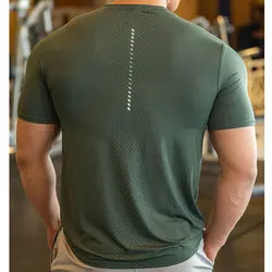 Custom Quick Dry Activewear T Shirt Men Gym 85%nylon Training Running Sports Clothes For Men Lightweight Elastic Plain T Shirts