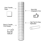 Vinyl Wholesale Hot Sale PVC Clear Adhesive Plastisol Transfer Film Tape Roll For Vinyl Application