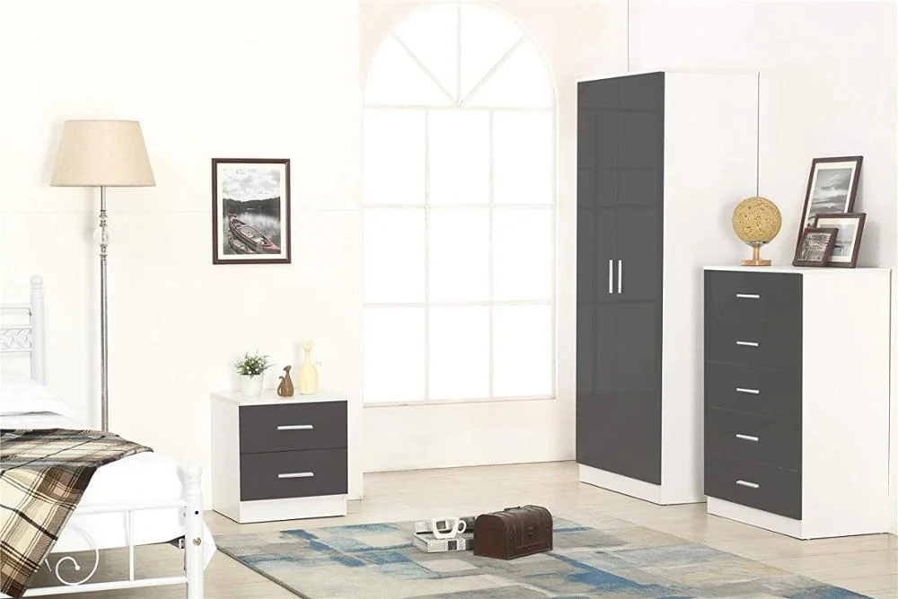 Manufacturer European Design Customized Modern Melamine Mdf Wood Wardrobe Bedroom Sets Furniture China Home Furniture Panel Wood