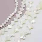 White Shell Sea MOP White Shell Clover Beads Sea Water Shell For DIY Jewelry