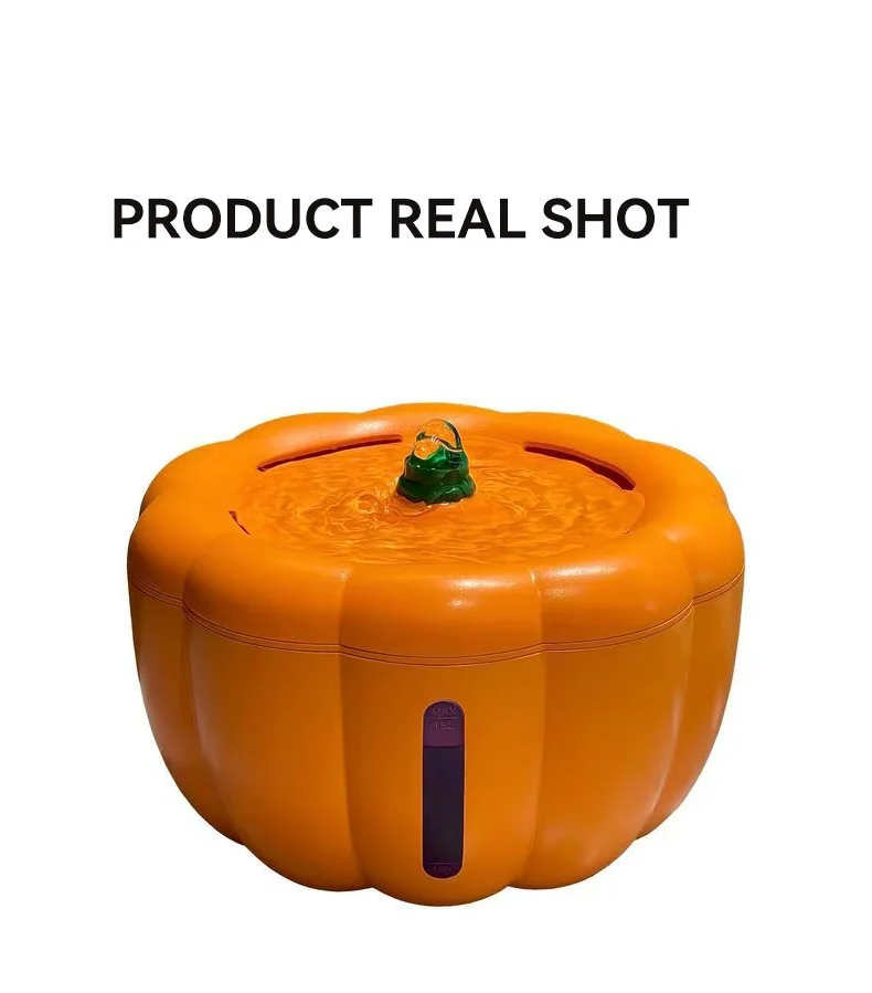 Customizable New Pumpkin Shaped Smart Pet Water Dispenser 1.5L Silent Dog Cat Water Feeder Pet Supplies supplier