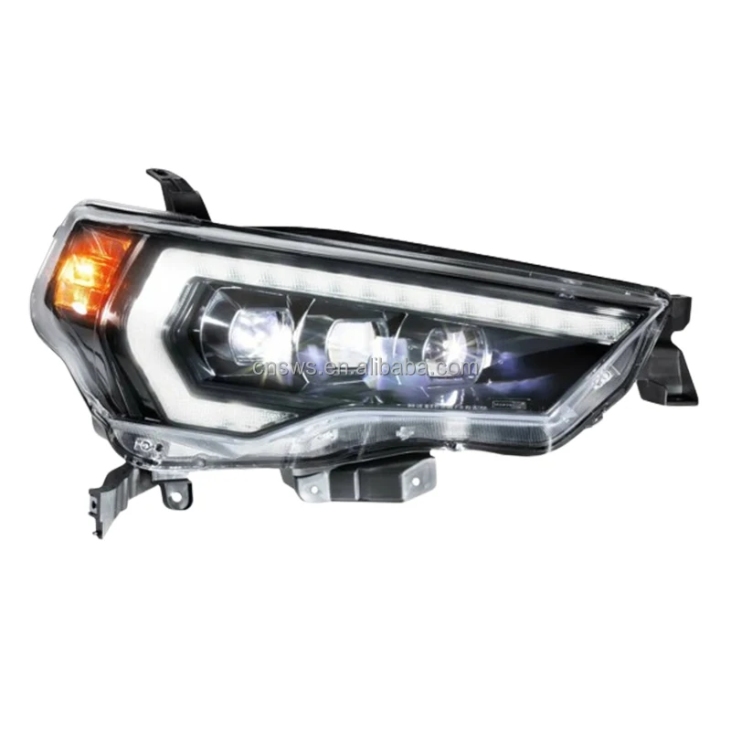 قطع غيار السيارات OEM المعدلة الديناميكية DRL المتتابعة الكاملة للمصابيح الأمامية LED 2014-2020 Toyota 4Runner Morimoto XB المزود