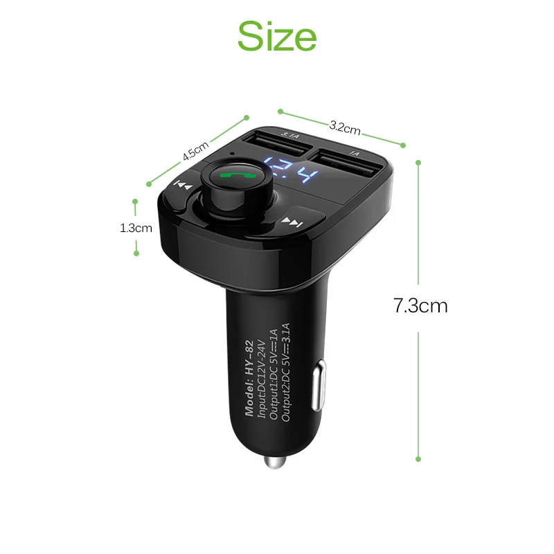 Gymnastiek hulp Larry Belmont Fm Transmitter Led Car Bt 5.0 Stereo Autoradio Wireless Handsfree Mp3  Player 3.1a Dual Usb Fast Charger Car - Buy Usb Fast Charger Car,Fm  Transmitter Led Car,Dual Usb Fast Charger Car Product