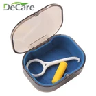 Dental Orthodontic Retainer Travel Case Box With Magnet Opening And Silicone In