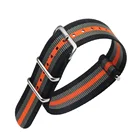 Watch Nato Nylon Striped Watch Strap Woven Fabric Fashion Lady Man Watch 18mm 20mm 22mm