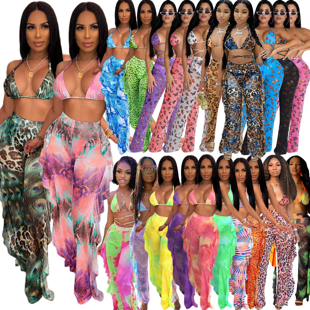 2022 Hot Sell Printed Flower Color Mesh 