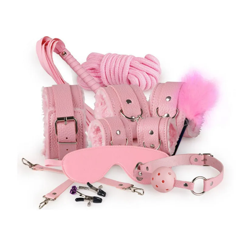 性感金属毛茸茸的BDSM束缚套装情侣束缚性游戏SM产品