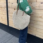 Bag Straw Bags Straw Bag Women New Round Rattan Bag Beach Shoulder Tote Bag Fashion Straw Hand Bags 2021 Women