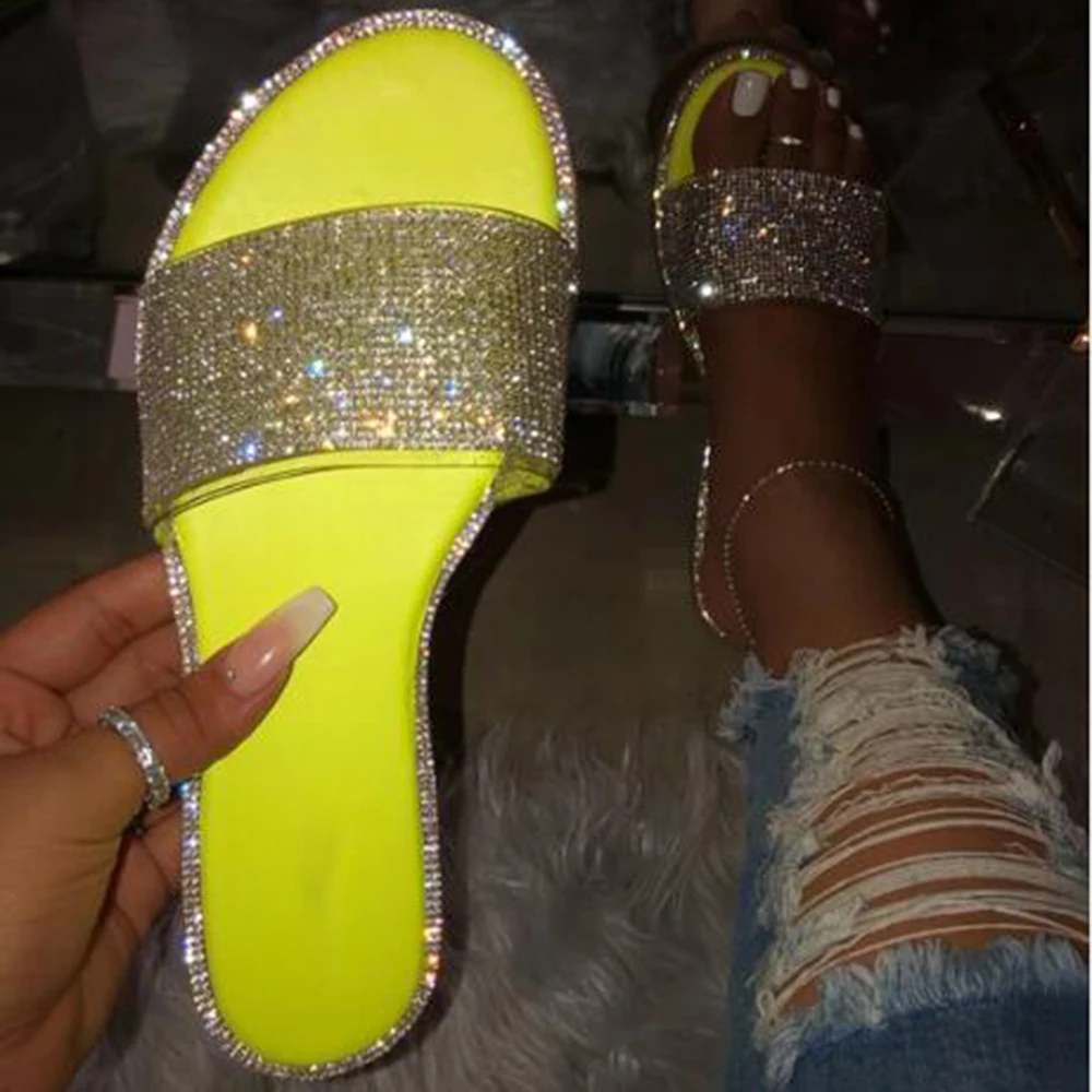 womens diamond slides