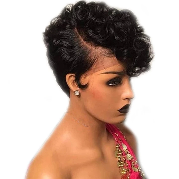 pin curl pixie wig