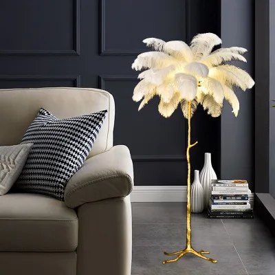 northern ostrich feather lamp