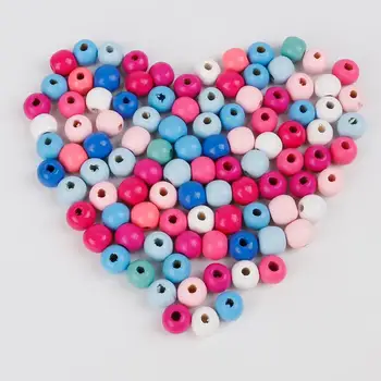 Wholesale 6mm/8mm/10mm/12mm/14mm DIY Hot Round Beads Wooden Beads Loose Beads for Jewelry Making Bracelet Necklace Accessories