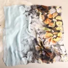 Hijab Long Shawl Long Retro Style Satin Scarf Ladies Vacation Thin Hijab Sunscreen Silk Scarf Long Shawl