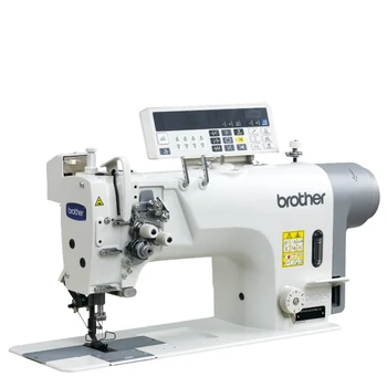 second hand Brother-8722 Computerized Drict Drive Double Needle Lockstitch industrial Sewing Machine in Good Condition