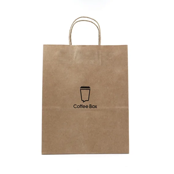Wholesale Customise Logo Printed Fast Food Take Away Brown Kraft Paper ...