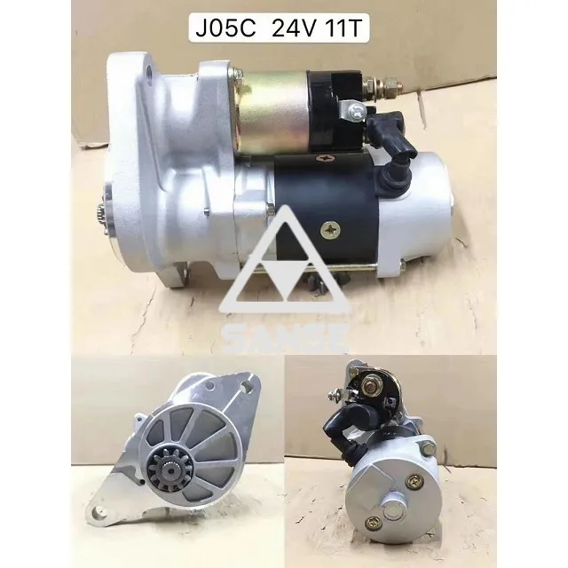 OEM S4F Diesel Engine Starter Motor 11T For HD250SE Excavator Parts