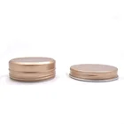 60ML Metal Round Rose Gold Aluminum Jar Soap Storage Container Box