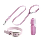 Collar Custom Logo PVC Waterproof Dog Collar And Leash Set Nylon Printing Waterproof Dog Collar With Double Buckle And D Ring