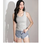 Top Vest Top Quality Solid Color Breathable Women's Vest Sleeveless With Comfortable Stretch Racer Vest