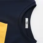 With Boys 2021 High Quality 100% Cotton O-Neck Kid T-Shirts With Color Blocking Pocket For Boys