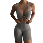 Clothing 2021 2 Piece Set Women Clothing High Waist Midi Pants Crop Top Women 2 Piece Casual Set