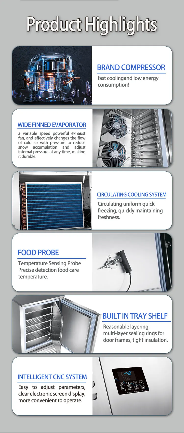 Deep Freezer, 140L, 220 V, R-404a - detail 12