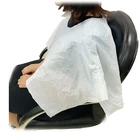 Cape Plastic Hair Cape Waterproof Disposable Hair Cutting Cape Mens Plastic Disposable Hairdressing Cape