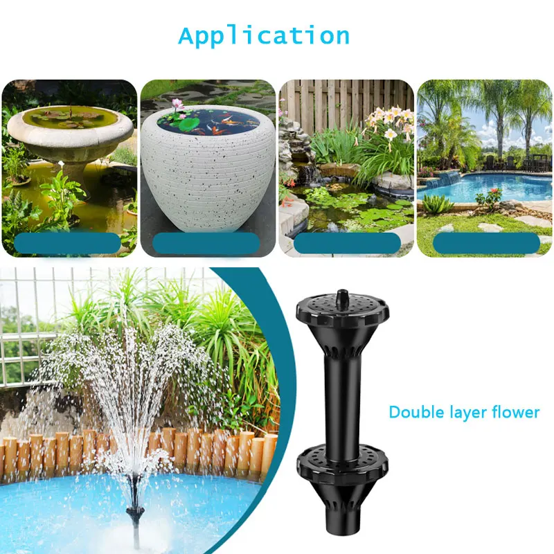 Direct Stainless Steel Adjustable Mushroom Flower Fountain Nozzle New Design for Stone Garden Products factory