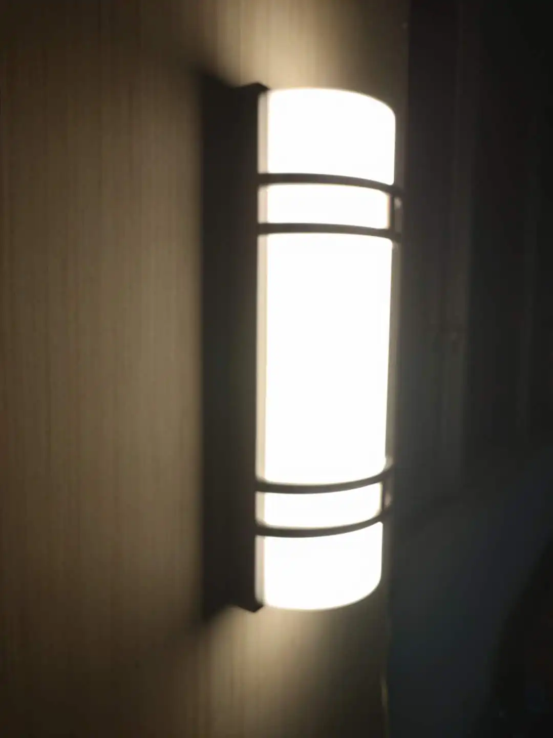 Brushed Nickel with White Acrylic Diffuser LED integrated 4000k Out door wall lamp fixture