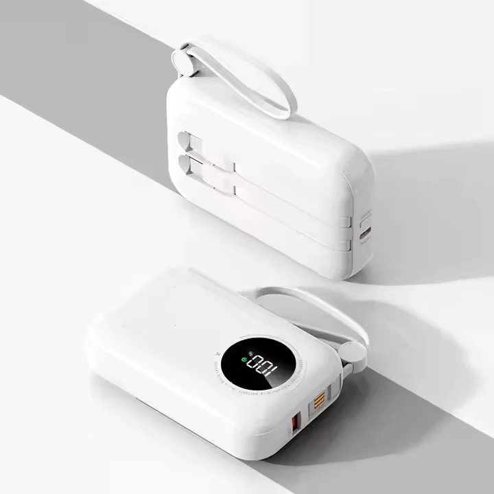 UUTEK Most Selling Product in alibaba Power Bank 10000mAh with Cables PD 20W Super Fast Charging Power Banks & Power Station