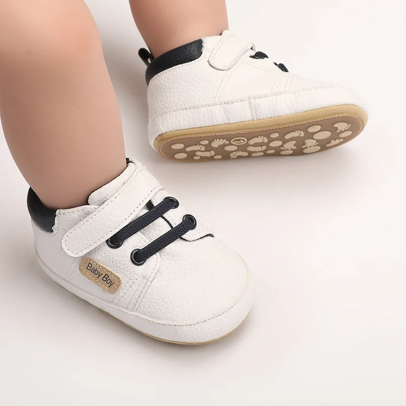 202 Hot Selling High Quality Soft TPR Anti-slip Outsole Babies Toddler Boy Shoes Prewalker Shoes for Boys details
