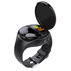 Watch Amazon Earphone Smart Watch With Earbuds 8 Function Sports Heart Monitory Bluetooth Earphone