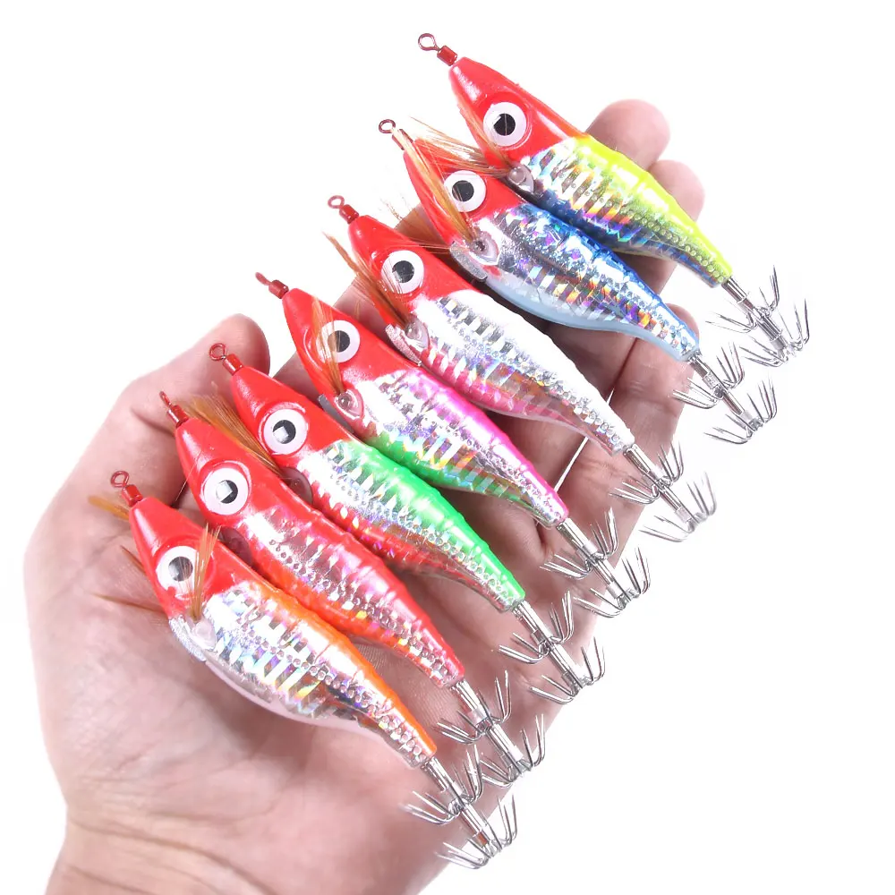 Topline 10Cm/9G Fishing Lure Hard Plastic Octopus Cuttlefish Luminous Squid Jig