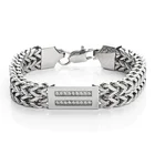 Row Bracelets Customers Direct Order Men Women 316L Stainless Steel Double Row Diamond Bracelets