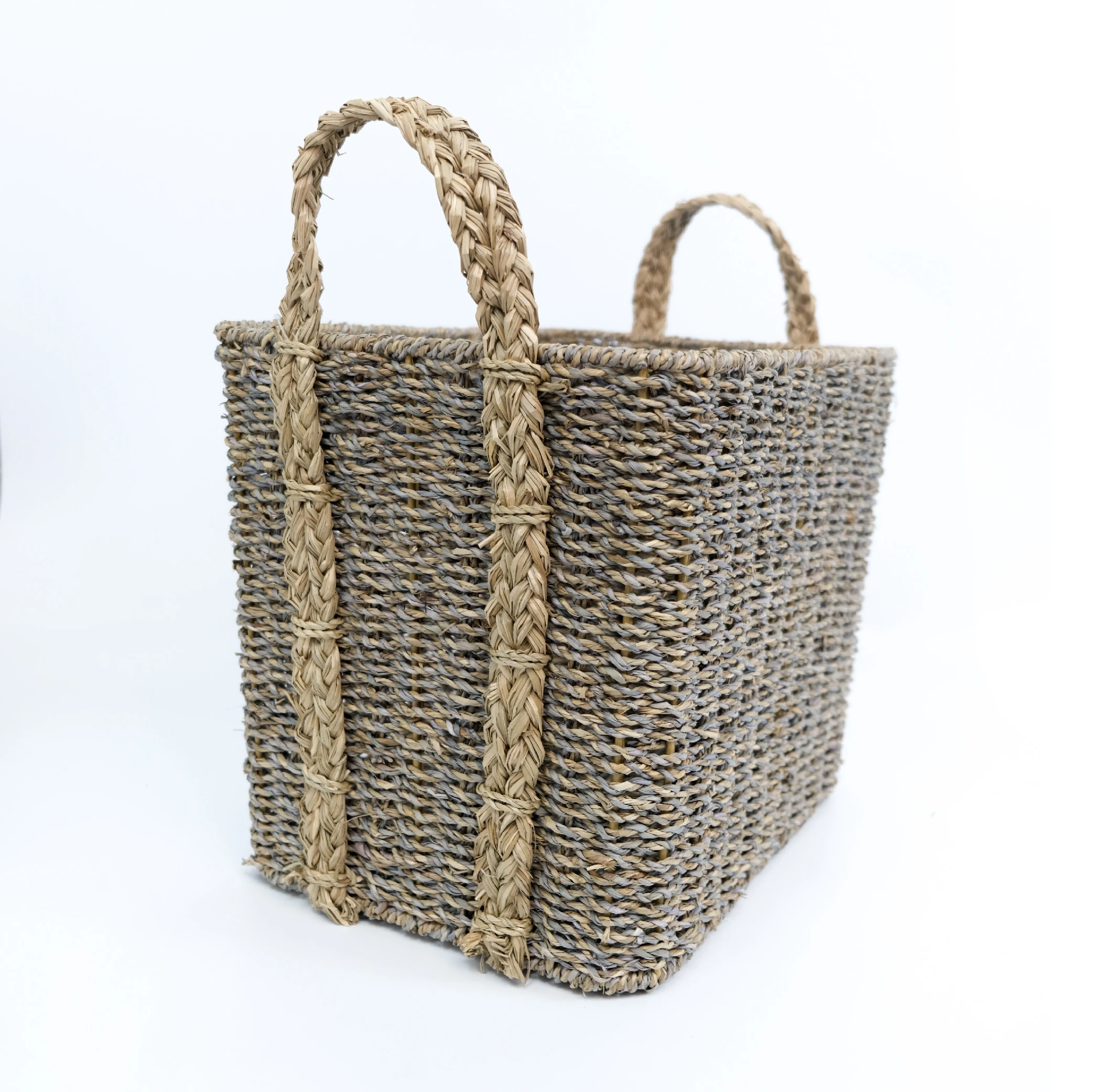 Macrame Large Seagrass Storage Basket Decorations High Quality