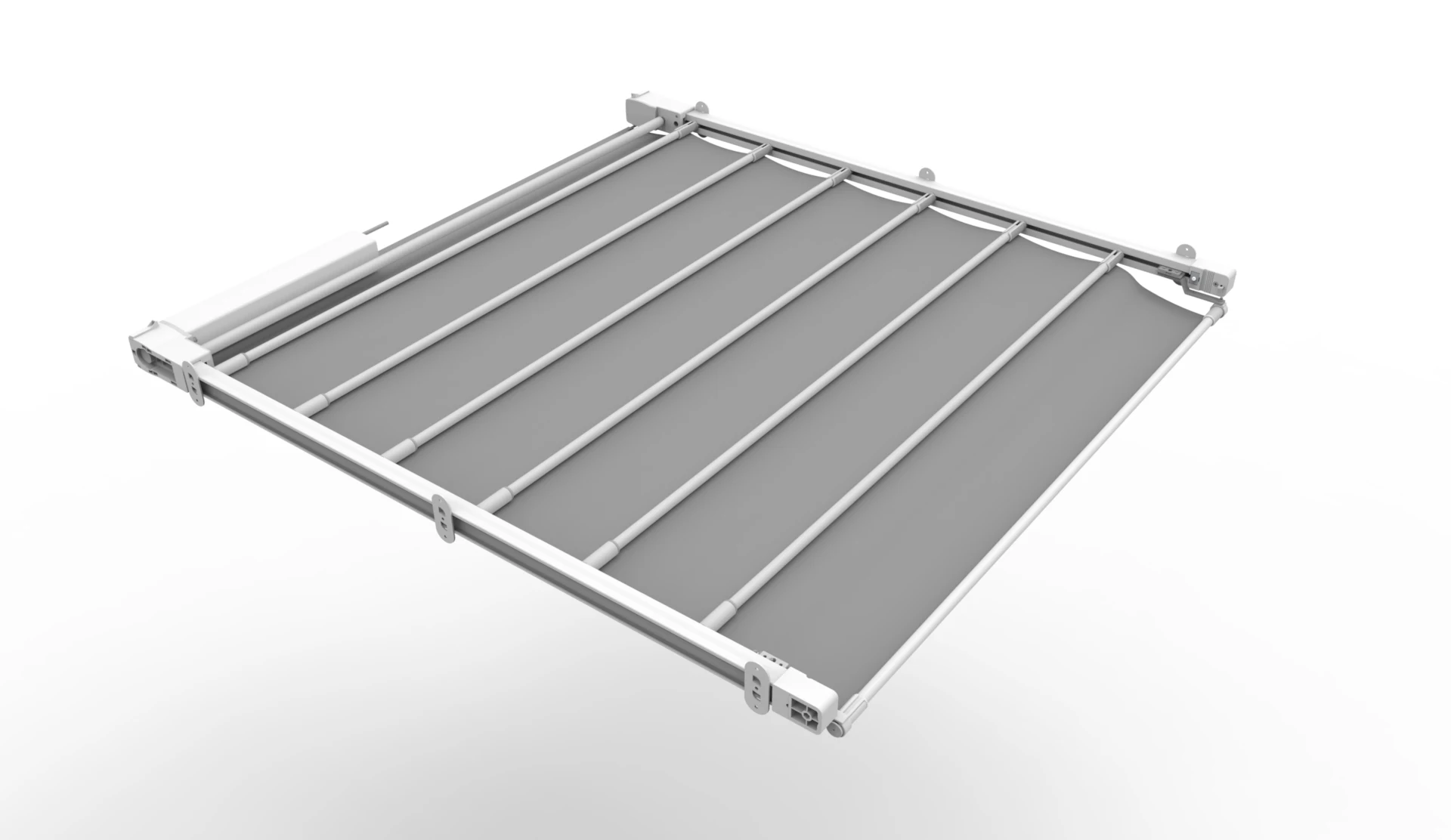 KECO folding skylight curtain with curtain motor KE80A for motorized canopy and motorized skylight curtain and sloped canopy