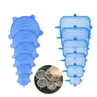 Silicone Lids Set Silicone Custom Food Grade Silicone Lids Stretch Fresh Food Cover 6 12 13 Pieces 1 Set