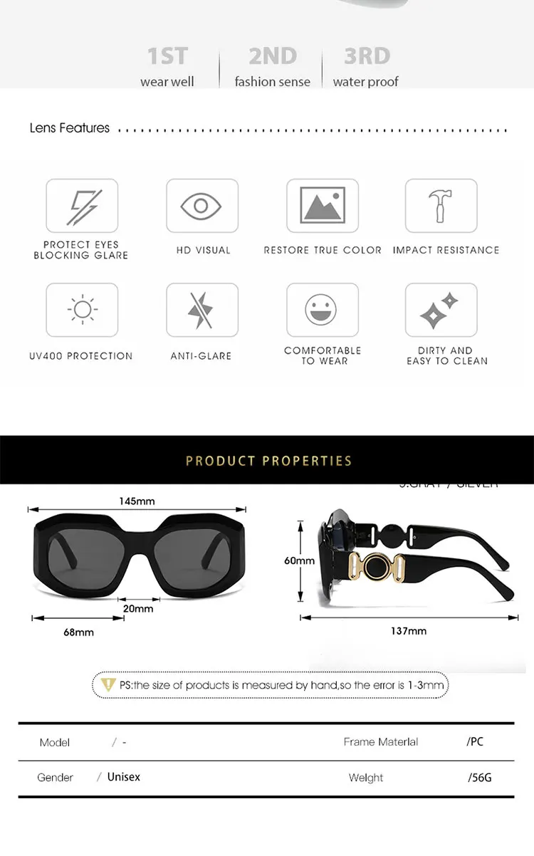 Wholesale Polygonal Sunglasses Ins Jelly Color Glasses Personalized