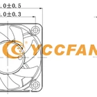 Optional Fan Fans 50mm Fan YCCFAN Optional Bearing Factory Price 50mm Dc Fan 50x50x10 24v Axial Fans