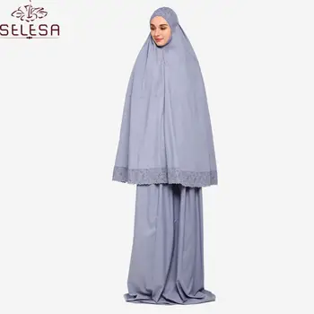 Islamic Ethnic Clothing Elegant Three Quarter Sleeves Shirring Leopard Maxi Muslim Abaya Dress Ramadan Robe Mukena Prayer