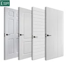 Economic White Fashion Interior Economic White Primer Wood Flat Moulded Door