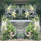 Wedding Decoration Decoration Wedding Props Road Guide Iron Ring Wedding Stage Layout Party Wedding Backdrop Decoration