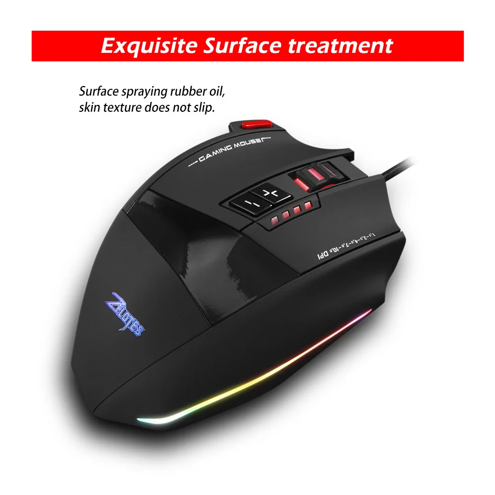 Zelotes Mouse Gaming Computer Mouse 2.4ghz Wireless Mouse For Laptop