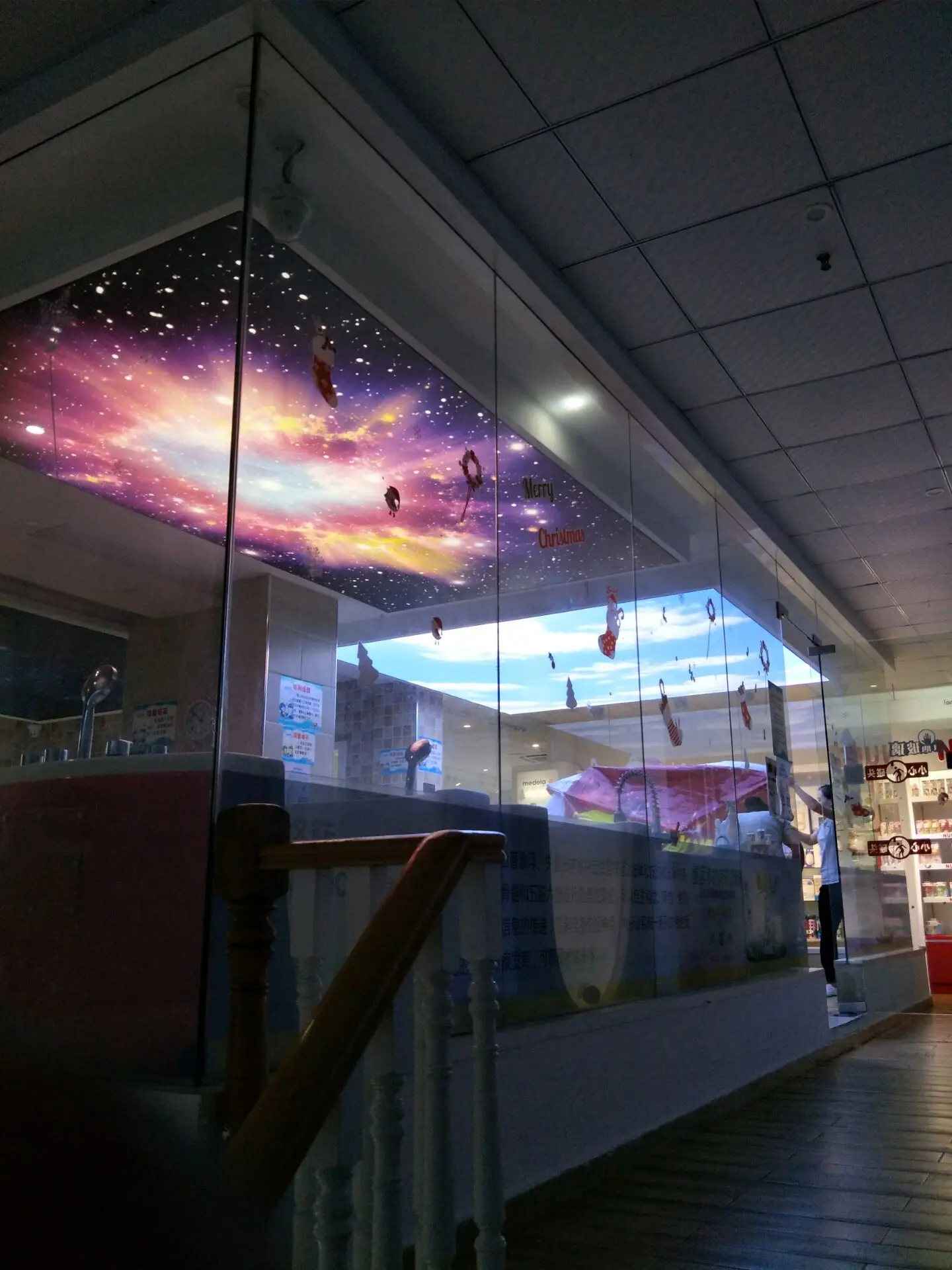 product shenzhen mosaic flashing 4s uv soft film rgbw ceiling dynamic light box large shopping mall advertising electronic sign-5
